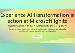 Image for blog article Microsoft Ignite